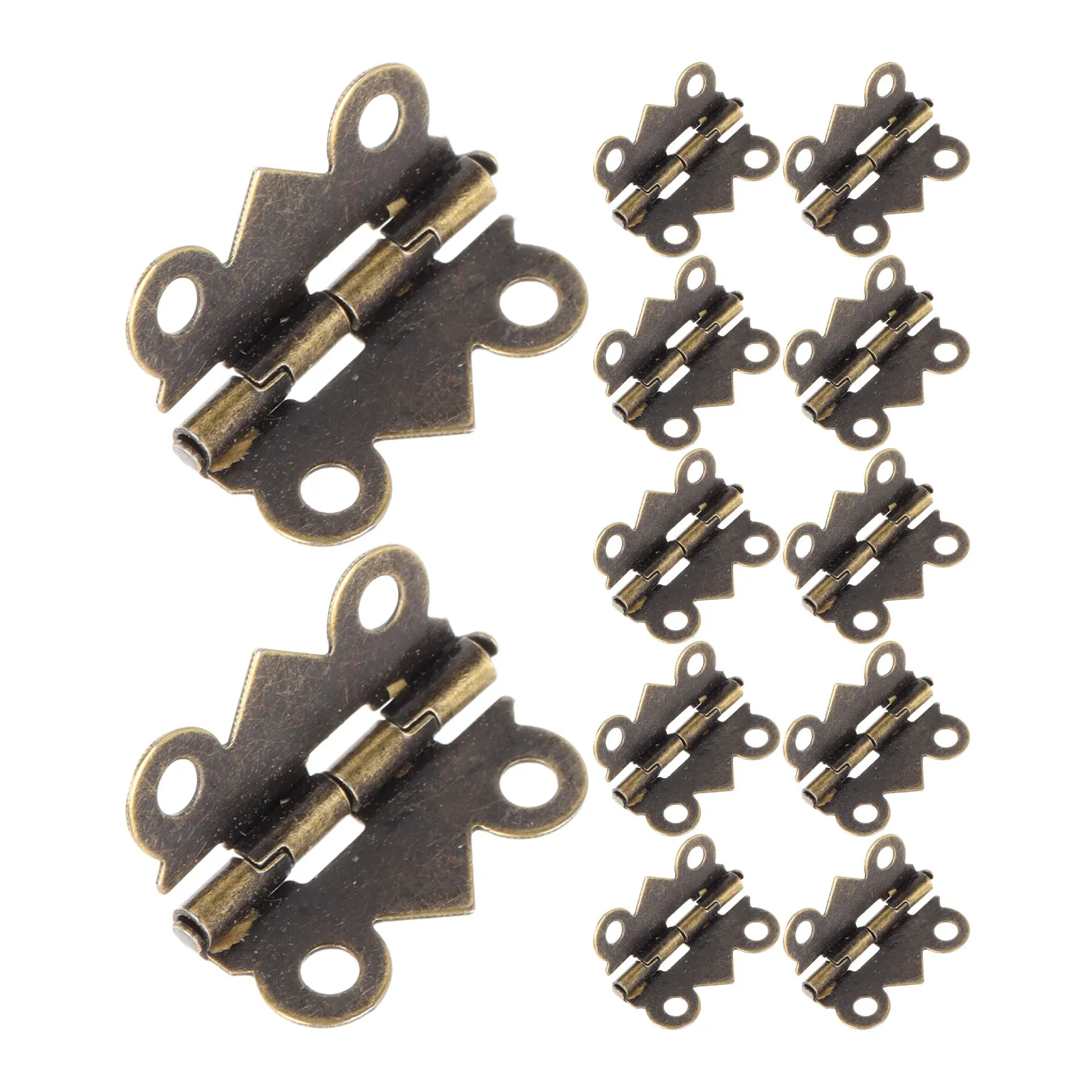 100pcs Miniature Hinges for DIY Micro Furniture, Cabinet & Window Doors – Assorted Chic Colors