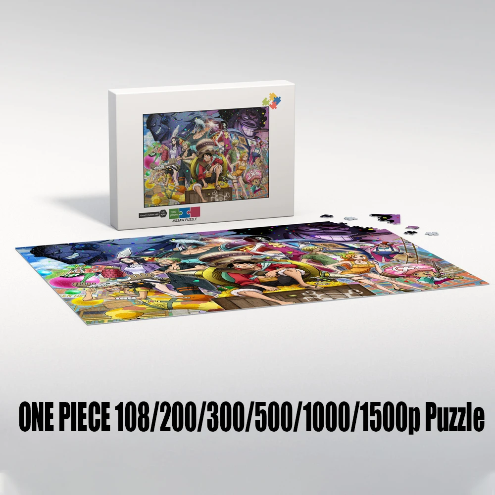 One Piece Cartoon Jigsaw Puzzles for Children Educational Toys Simple/difficult Multi-Specification Jigsaw Puzzles for Adults