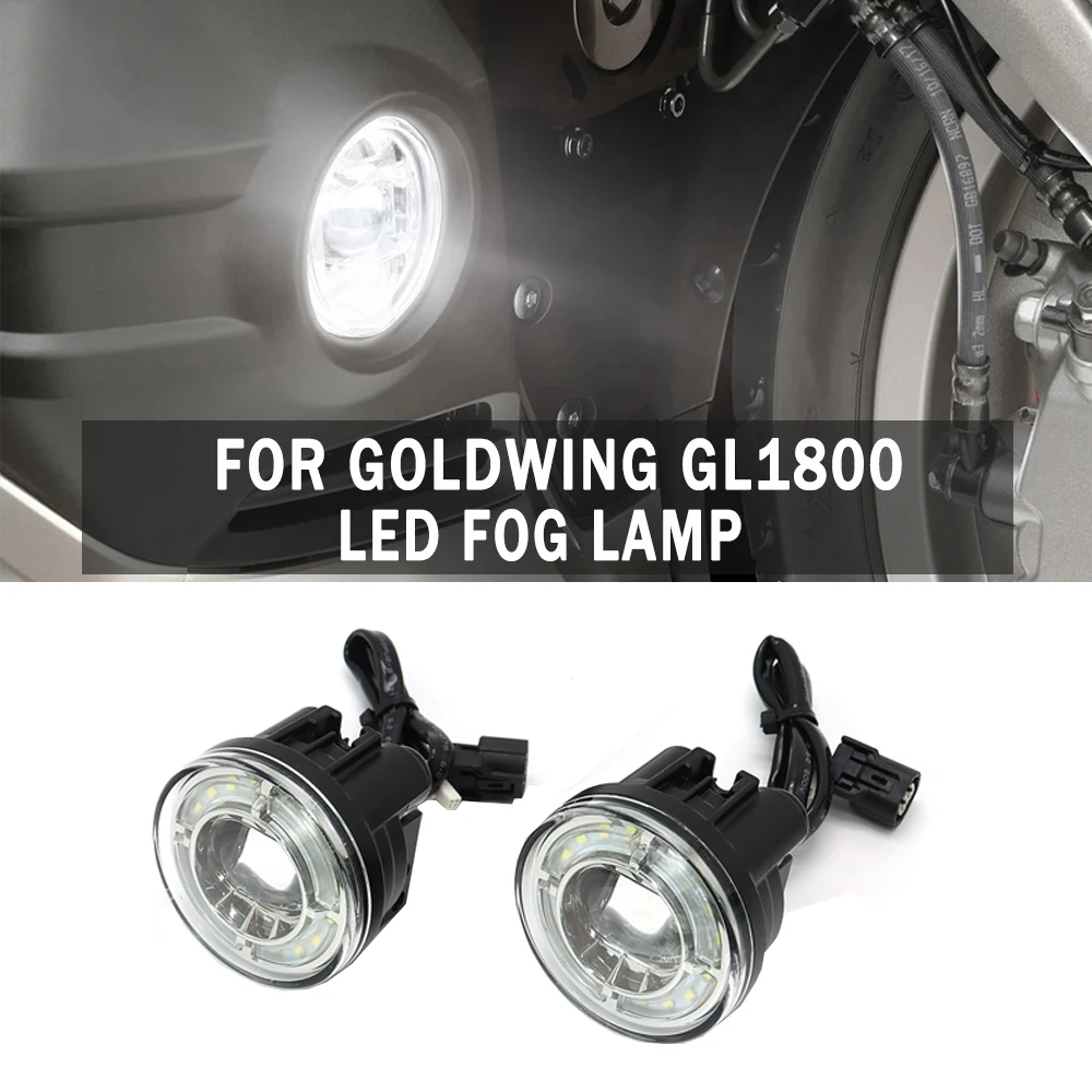 For Honda Gold Wing GL 1800 GL1800 Tour DCT 2018 2019 2020 2021 NEW Motorcycle Pair LED Fog Lights Foglights W/ Attachment Kit