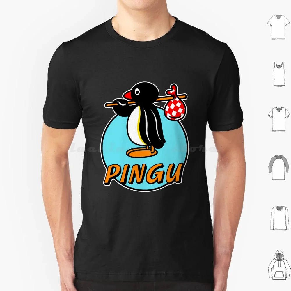 Pingu-Tv Shows T Shirt Cotton Men Women DIY Print Pingu Penguin Tv Shows Tv Cartoons Retro Fanboy 80s Pets Cold Urban Classics
