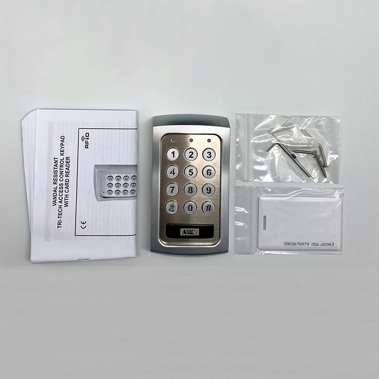 DK-2836B (P0) Card & Code Access Control System with LED Backlit Waterproof IP-65 Keypad Dual-Output Doorbell Alarm