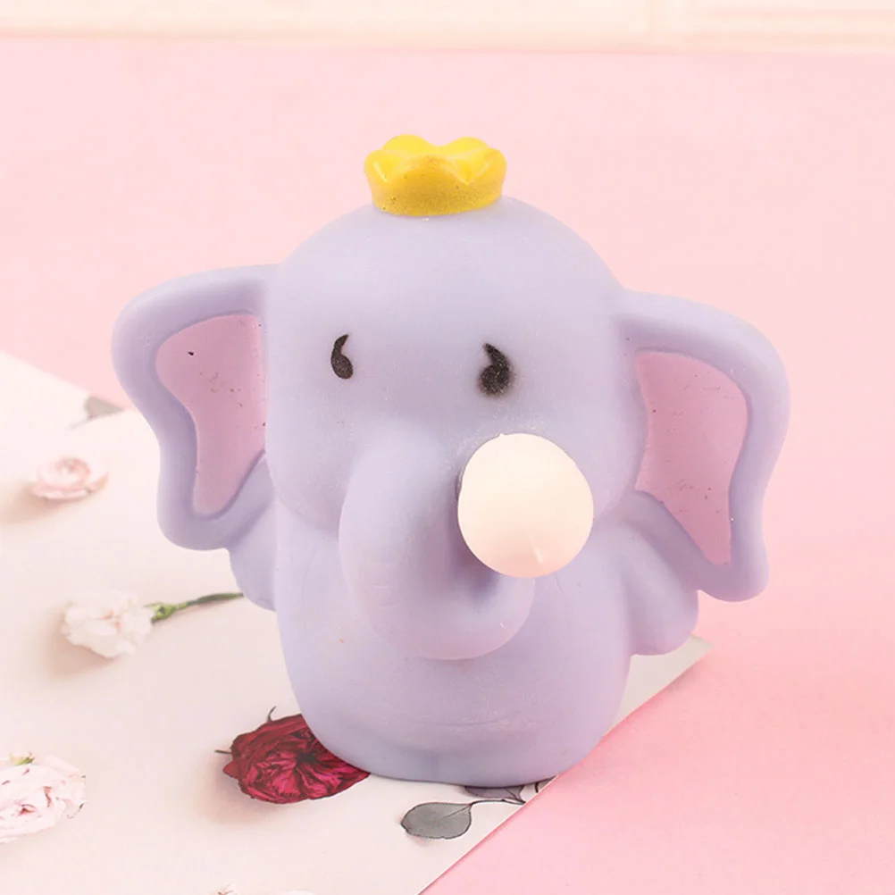 

2pcs Elephant Squeeze Toys Funny Cartoon Fidget Toys Portable Lightweight Kids Party Favors Elasticity Fun