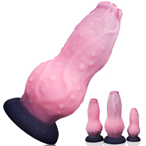 Monster Dog Knot Anal Dildo Butt Plug Sex Toys For Women Silicone Penis Anal Dilation Female Masturbation Adult Sex Products