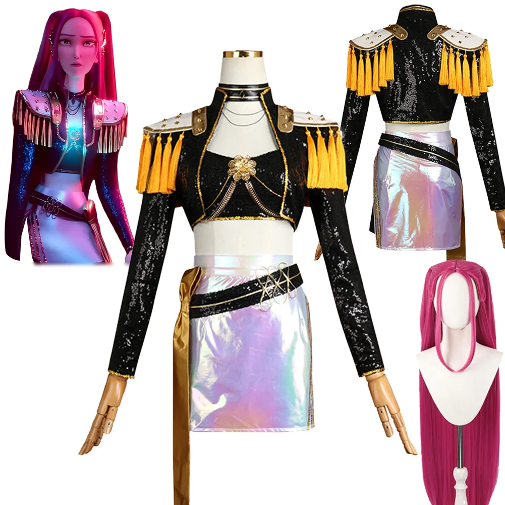 

Disguise Demon Hunter of KPop Mira Cosplay Singing Suit Wigs 2025 Cartoon Costume Women Roleplay Fancy Dress Up Party Outfits
