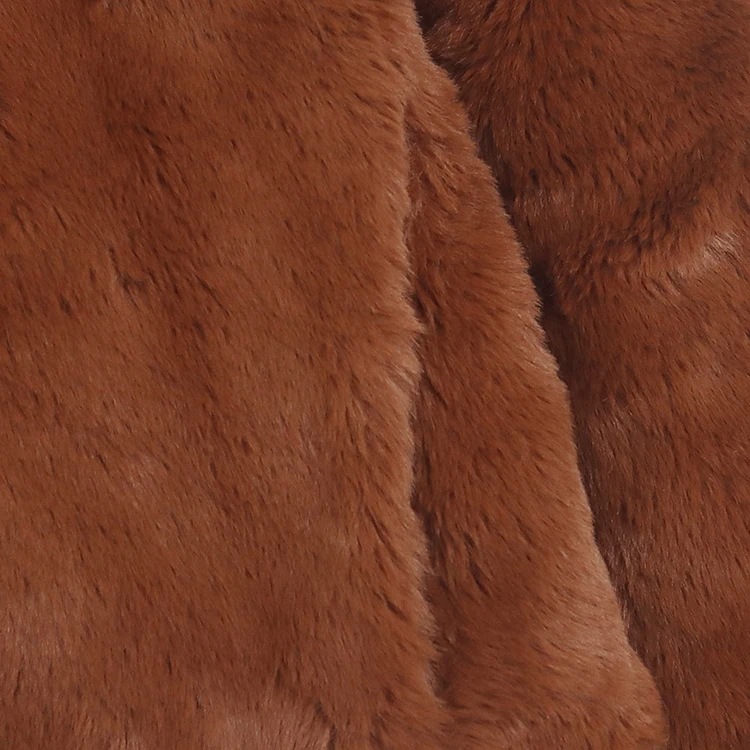 معطف فرو أرنب قصير سميك بياقة سحاب عصري ملابس خارجية دافئة عالية الخصر محاكاة المنك سترة نسائية أنيقة