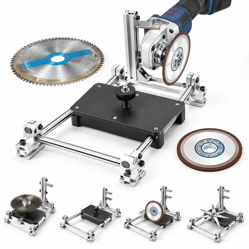 Angle Grinder Conversion Bracket Saw Blade Sharpener Woodworking Edge Grinding Tool Multi Function