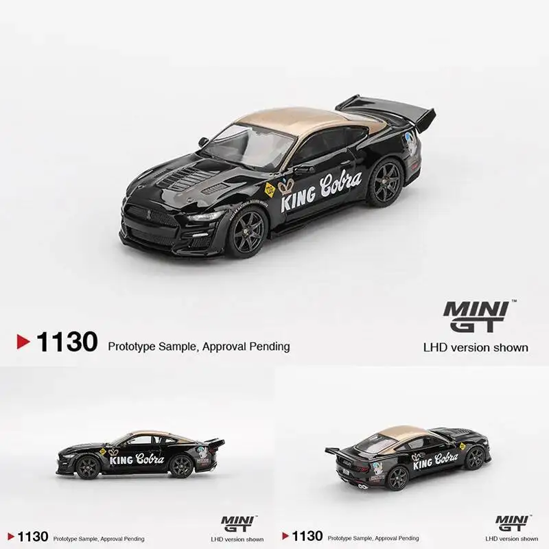 

Предпродажа MINIGT 1130 1:64 Черное золото Shelby GT500 Dragon Snake Concept Литая под давлением модель автомобиля Коллекция игрушек