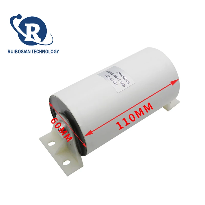 White With bracket 800v 200uf Welding machine capacitor
