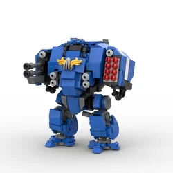 MOC-Juego Popular 40 K Ballistus Dreadnought, Robot de batalla, bloques de construcción, guerrero Mecha de alta tecnología, juguete de ladrillos, regalo de adorno informal