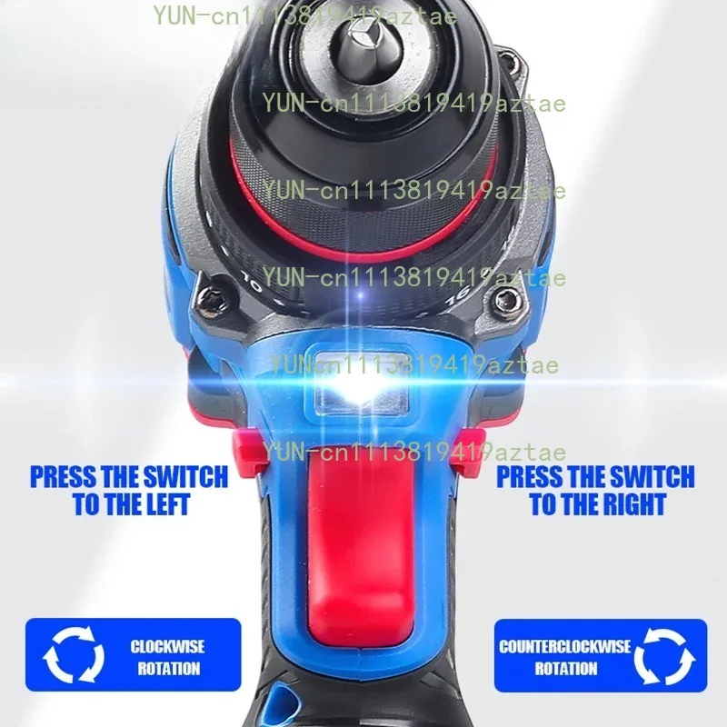 16V Brushless Cordless Mini Drill, 50N.m Self-locking Chuck Electric Screwdriver, 20+1 Torque Settings, 2-Speeds