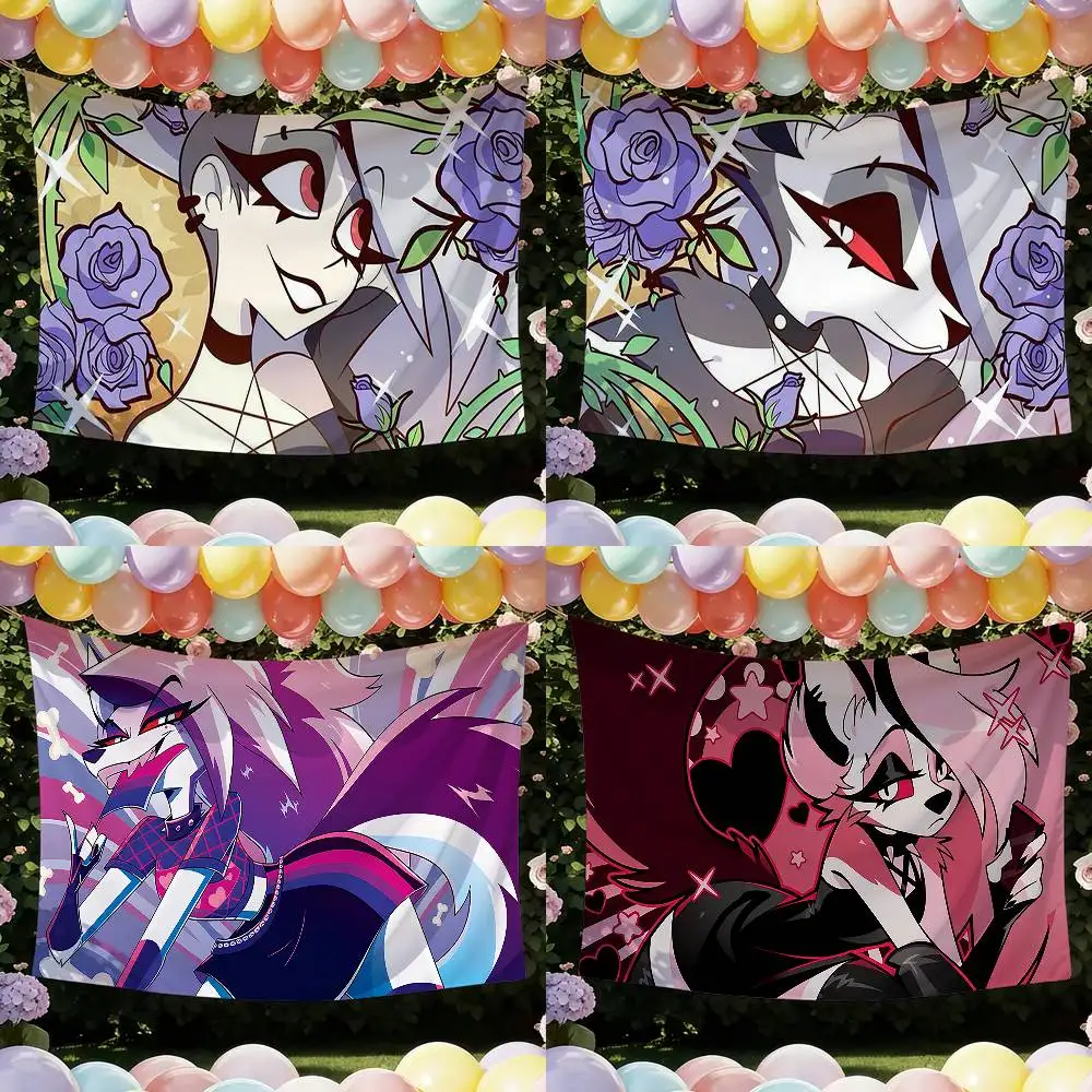 Loona H-Helluva B-Boss Funny Flags for Bedrooms Home Decor Items Outdoor Decors Garage Decoration Flaga