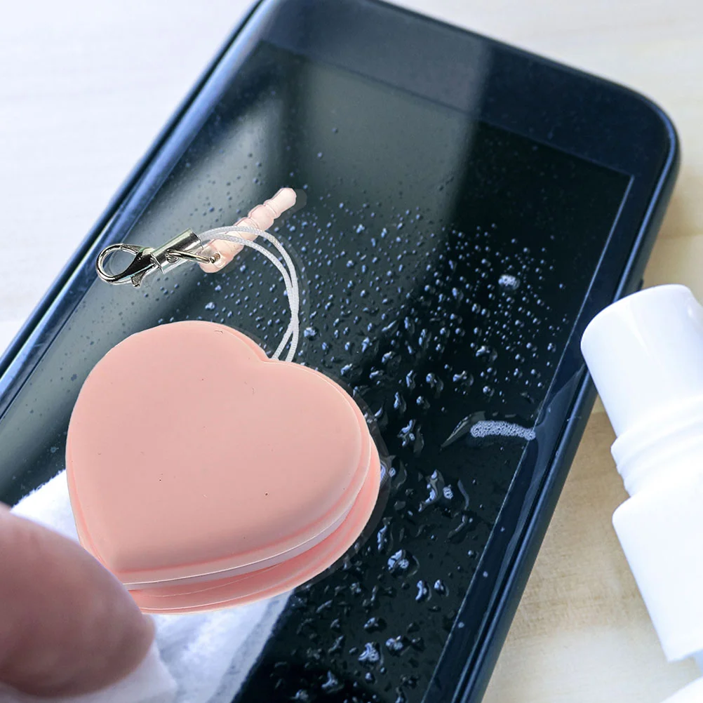 Tergicristallo per schermi del telefono cellulare e detergente per spazzole per occhiali Salviette per cellulari Detersivo Rosa