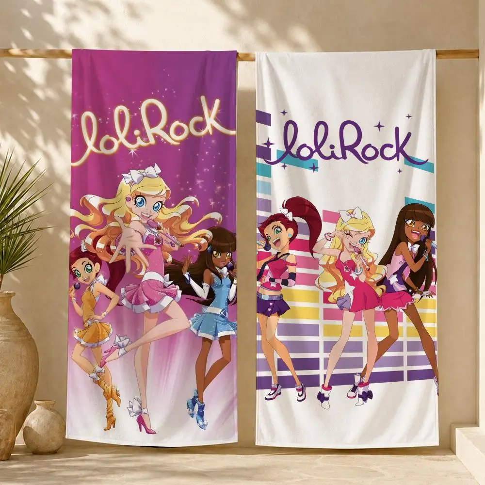 LoliRock Anime Towel ultra-fine fiber quick drying absorbent towel, beach swimming vacation beach towel