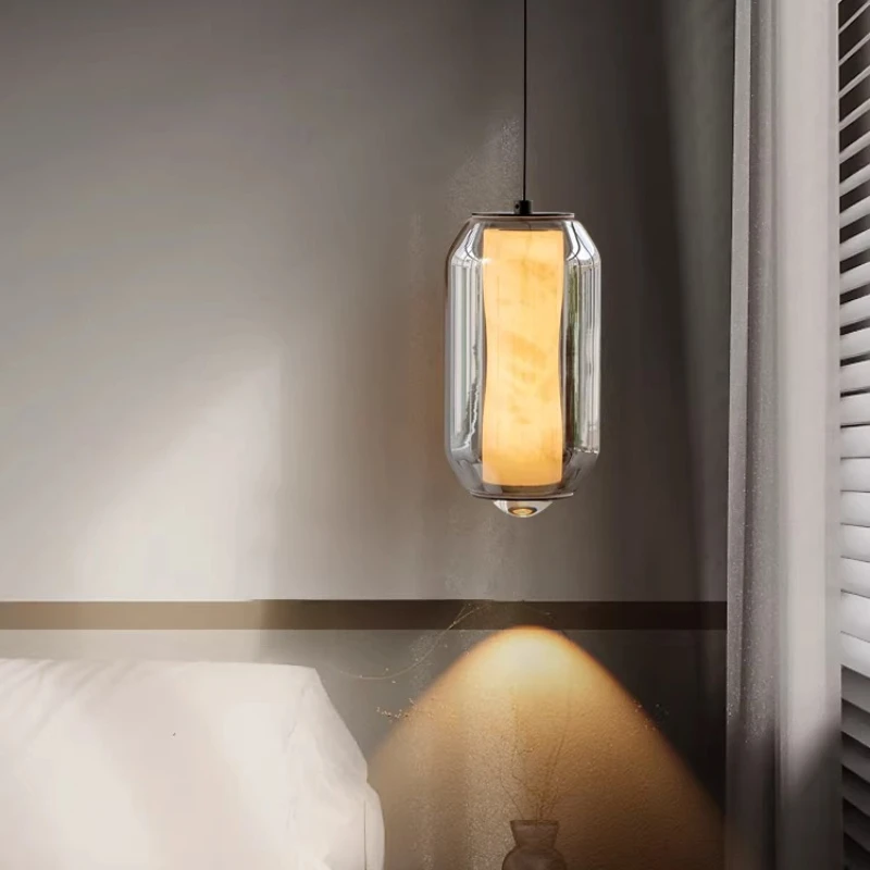 

Современный дизайнерский прикроватный подвесной светильник, креативный персонализированный светильник для витрин, ресторанов, баров, столовых, кабинетов, одноламповый подвесной светильник на шнуре