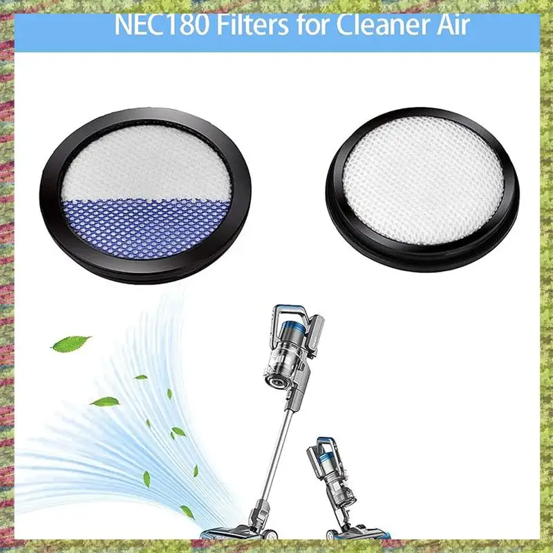 ABKB 4 قطعة استبدال مرشحات فراغ تستقيم ل يوريكا NEC180 NEC280TL NEC380 NEC480 NEC185 NEC186 NEC190 أجزاء المكنسة الكهربائية