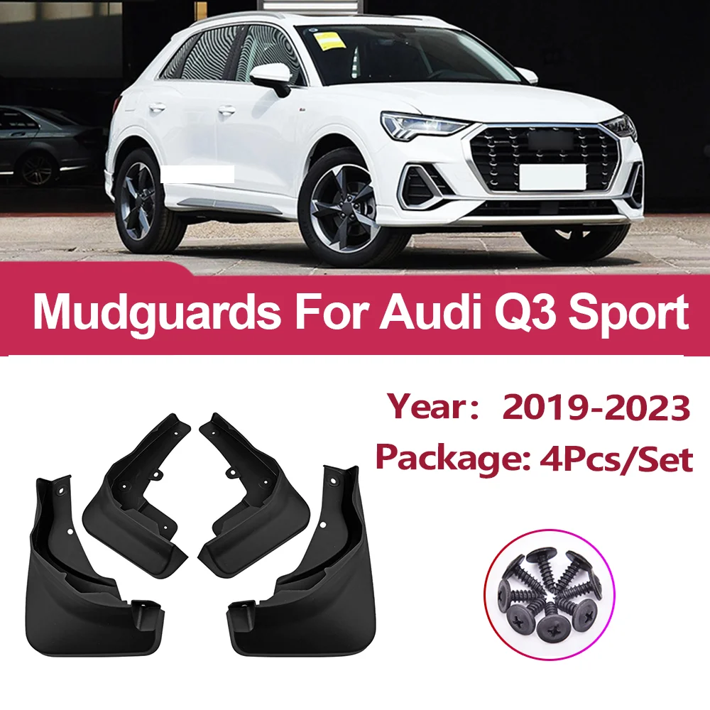 

4X левый и правый автомобильный брызговик, брызговики для Audi Q3 Sport 2019-2023, брызговики, переднее и заднее крыло