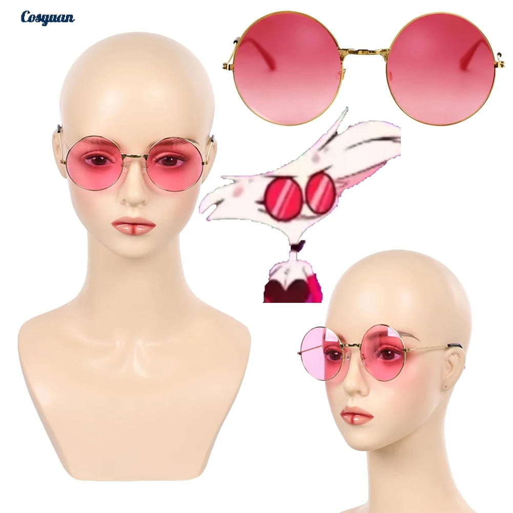 

2025 TV Hell Inn Angel Dust Pink Glasses Halloween Party Disguise Gifts Roleplay For Unisex Costume Carnival Accessories Props