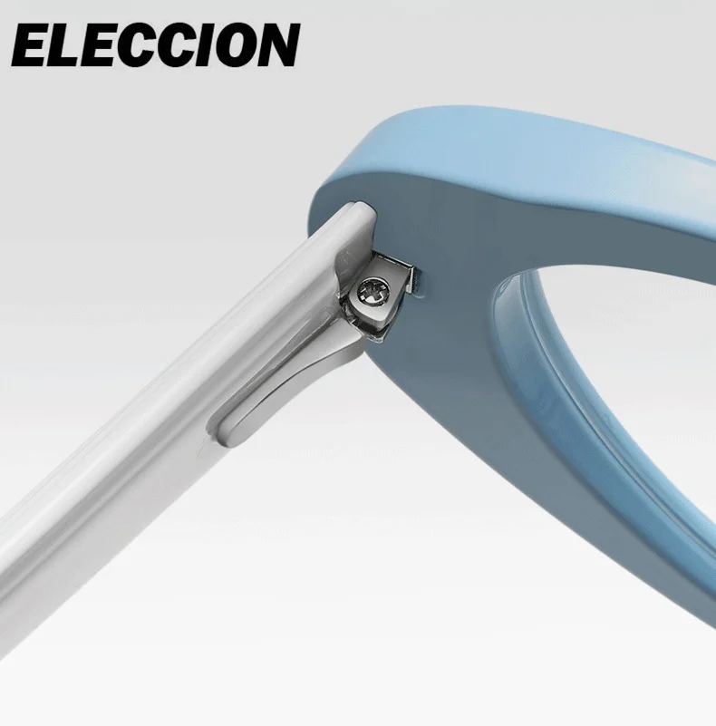 ELECCION gafas graduadas con montura de remache, gafas cuadradas para miopía para mujeres y hombres, gafas Vintage antirayos azules para estudiantes