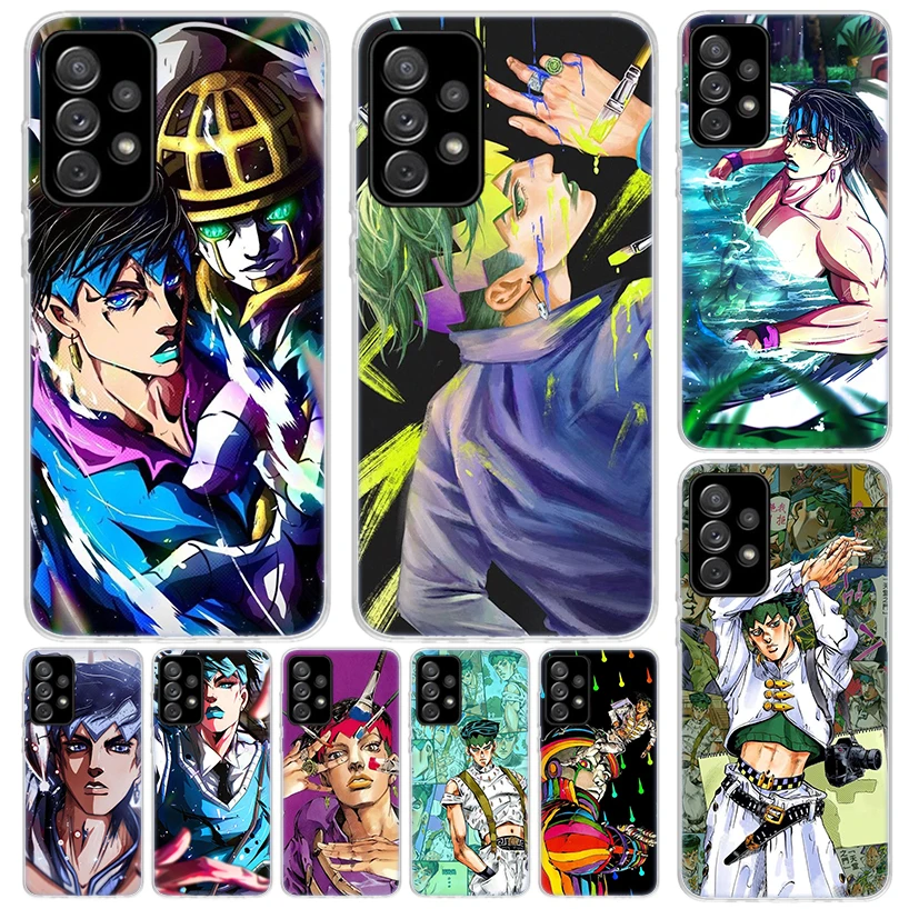 JoJo Adventure Rohan Kishibe Phone Case For Samsung Galaxy A15 A14 A54 A16 A13 A53 A12 A52S A55 A22 A23 A24 A32 A33 A34 A25 A35