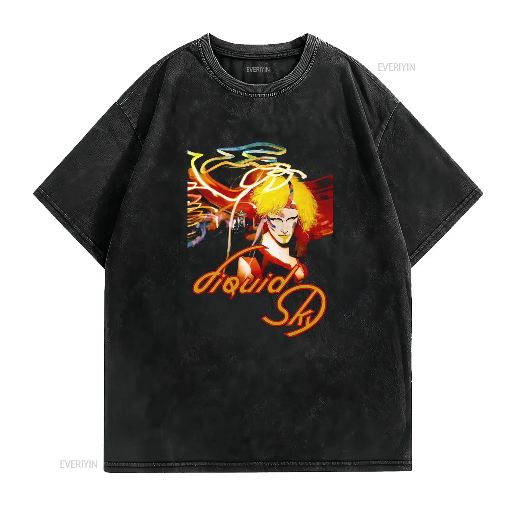 Retro Liquid Sky 1982 Movie T Shirt Perfect Everyday Wear All Size S 4Xl vintage Washed Stylish Stretched streetwear homme Soft