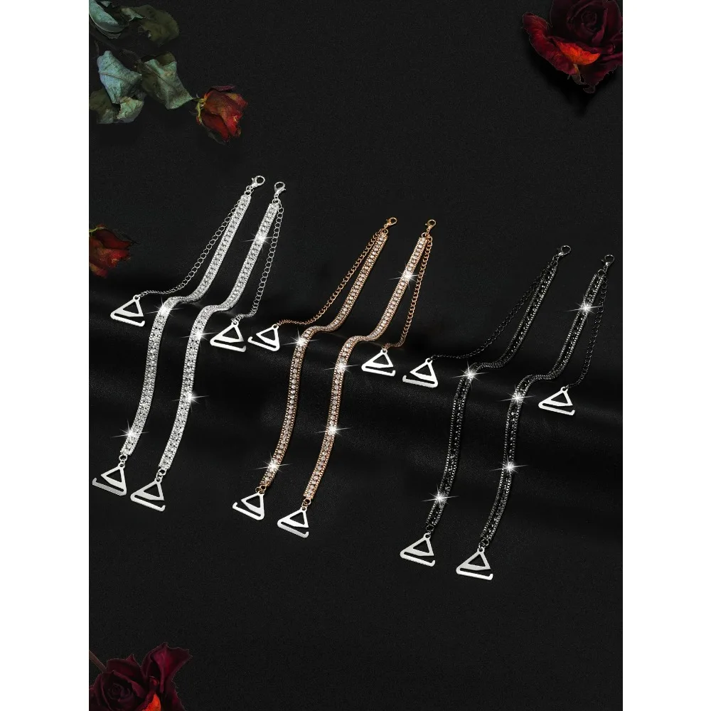 Verstellbare Metall-BH-Träger für Damen, Sexy Schulterketten für Hochzeitskleider & Dessous, Modische Kleidungszubehör