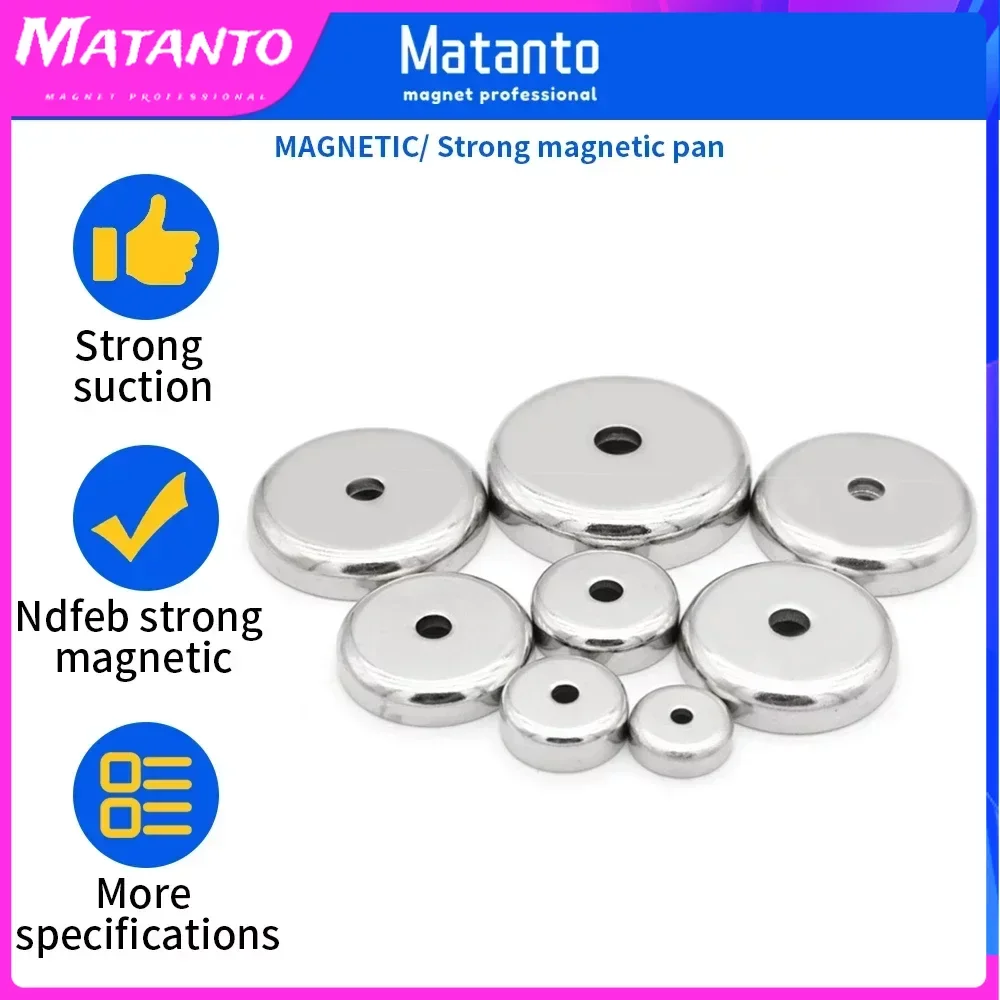 

Strong Neodymium Round Base Cup Magnet Rare Earth Magnets with Countersunk Hole and Promption Stainless Screws for Craft Office