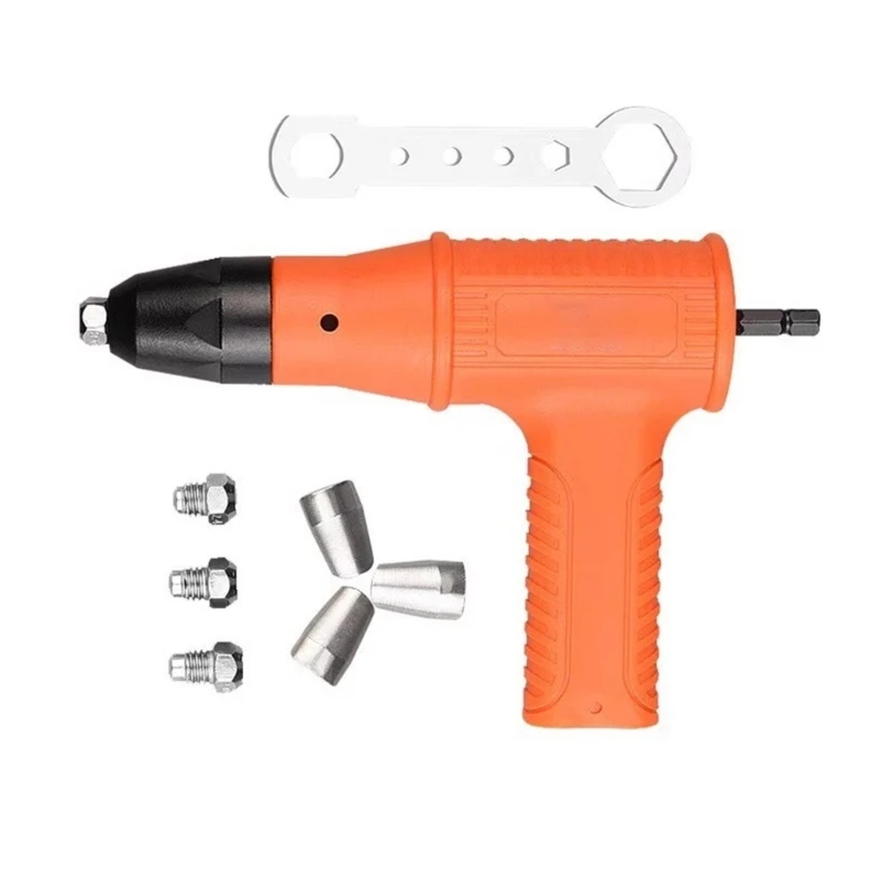 Rivet Guns Head Attachment Rivet Drill Attachment for Drill Riveter Electric Rivet Nut Guns Riveting Conversion Adapter