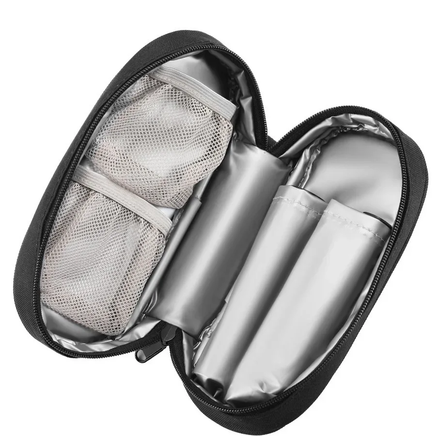 

Custom Empty Medication Bag Multi-Pocket Insulated Cooler Bag for Home Office Car Traveling Hiking Trip First Aid Bag