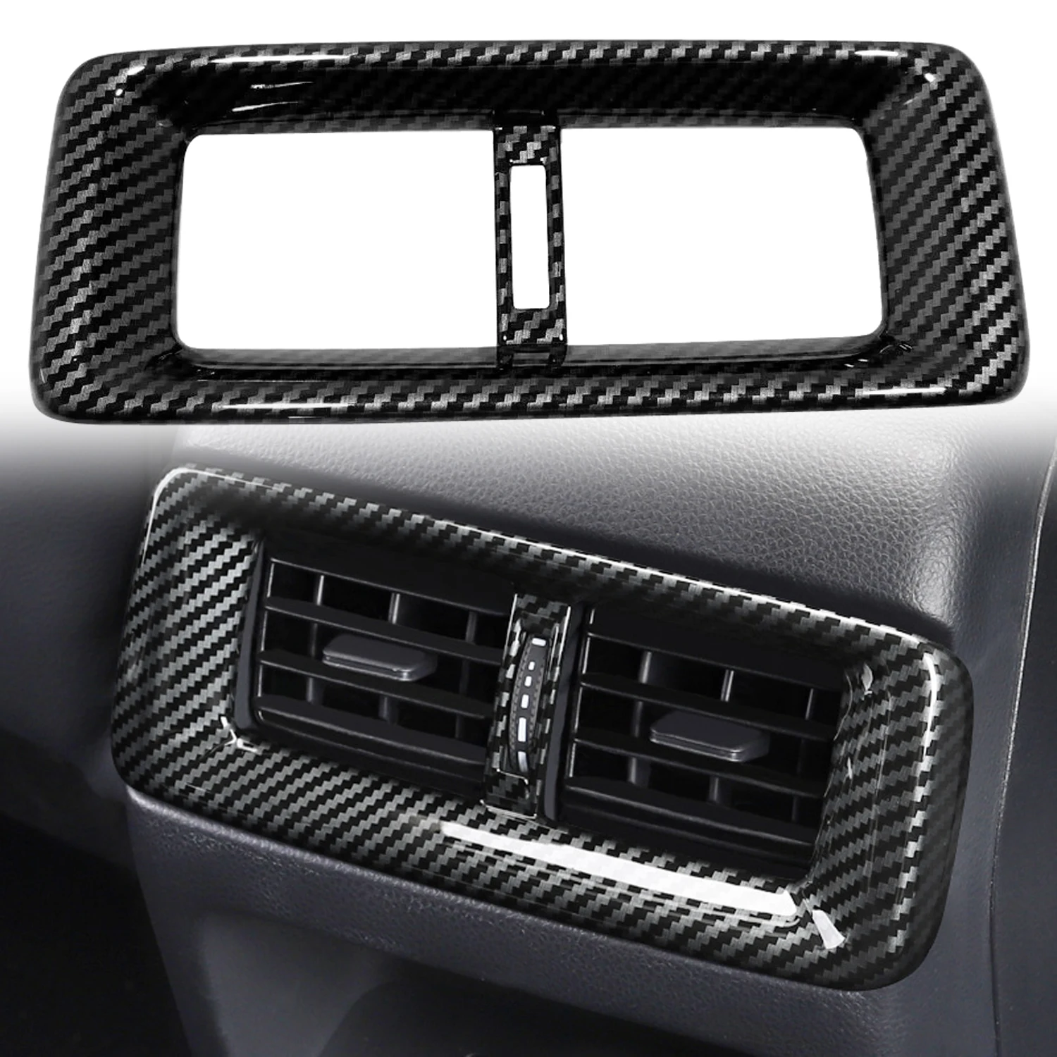 For Honda Crv Cr-v 2023 2024 Car Accessories Abs Plastic Carbon Rear Side Ac Vent Outlet Adorn Trim 1pc Lhd! Rhd!