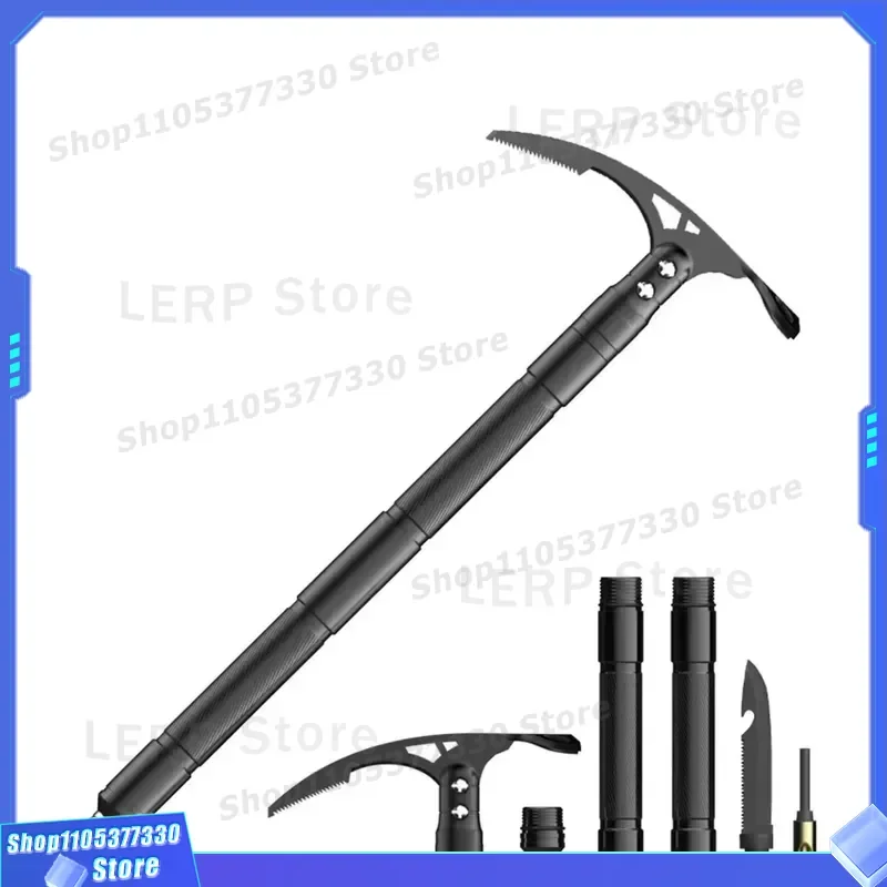 Multifunctional Camping Axe Outdoor Survival Pickaxe Hiking Accessories Mountaineering Tool Portable Tactical Gear for