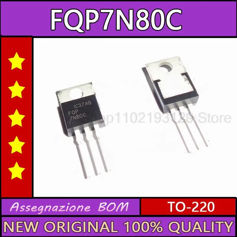 10PCS/LOT FQP7N80C new imported FET 7n80c