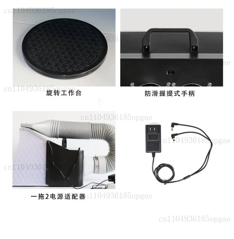 Figure painting workbench model Coloring table Spray box Spray box fan Spray cabinet Exhaust fan Exhaust box