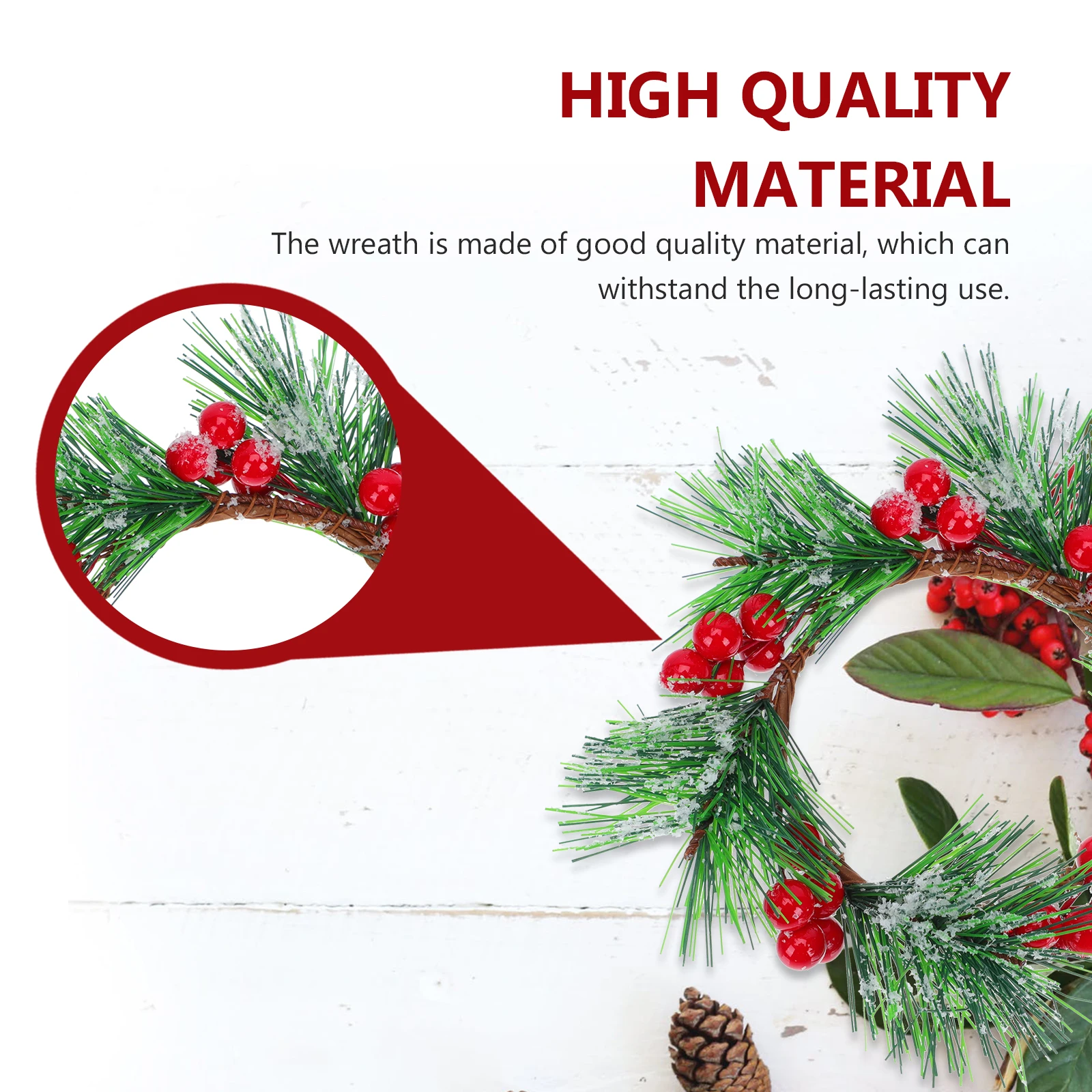 

4 Pcs Accessories Garland Man Christmas Decoration Wreath Iron Decorations Festival