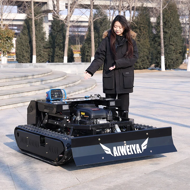 

Customized Wide Track Remote Control Lawn Mower Fast Shipping Commercial Grade for Golf Courses Gardens Villas Orchards