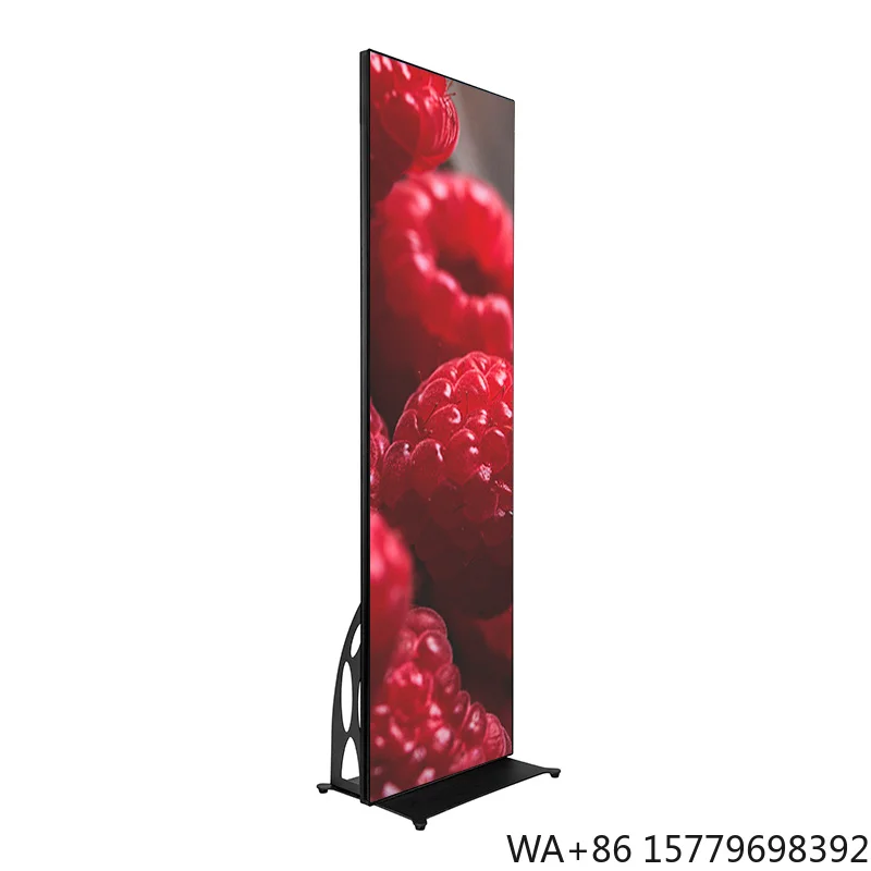 P2.5 Floor Standing Indoor LED Display Retail Solution WiFi 4G USB LED Poster Portable Digital Signage