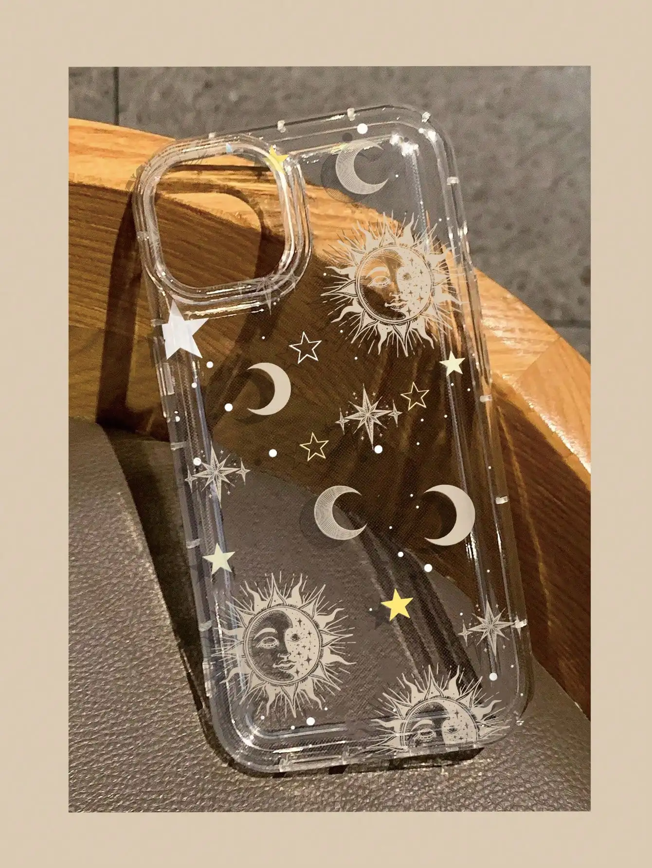 

Shockproof Moon Elements Sun & Moon Print Clear Case Compatible With IPhone11/12/13/14/15/15pro/15 Plus/15 Promax/7plus/8plus/X/Xs Max/Xr/11pro/12pro/13pro/14pro/12mini/13mini/11promax/12promax/13promax/14promax/14plus/6/6s/6plus/7/8/Se&Compatible With Sa