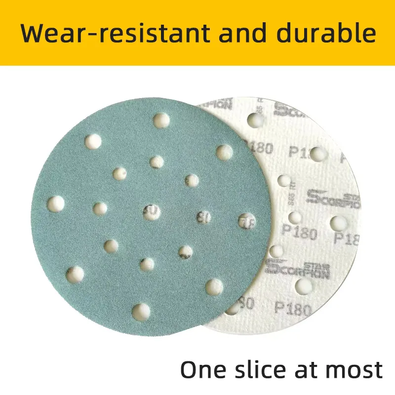 

ATPRO Light Speed ​​6-inch 17-hole dry sandpaper is suitable for Festo garnet backed round sandpaper discs.