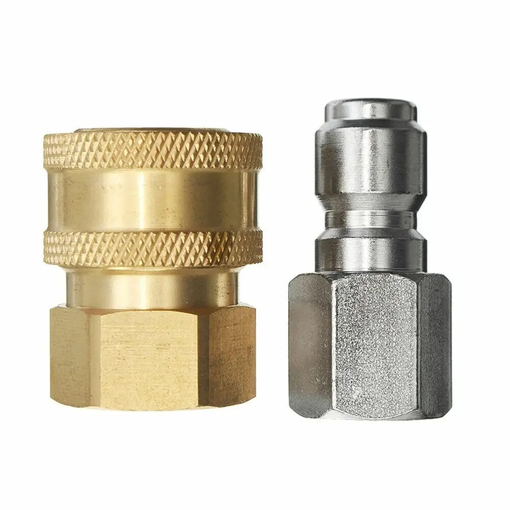 1Pcs Quick Release G1/4 Pressure Washer Adapter Set Couplers Swivel Adjustable Spray Sprinkler Quick Connector 1/4 Inch