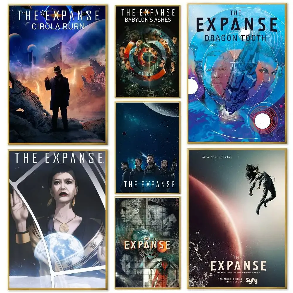 The E-Expanse Science Fiction TV Series Poster Art Sticky Wall Waterproof Home Living Room Bedroom Bar Aesthetic Decoration