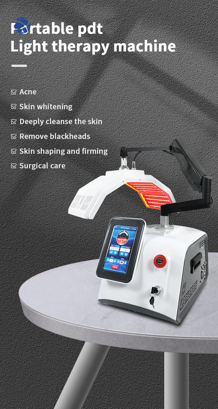 7 Color Pdt Photon Led Light Therapy With Steamer/Skin Care Pdt Beauty Equipment/Medical Pdt Led Light Beauty Instrument