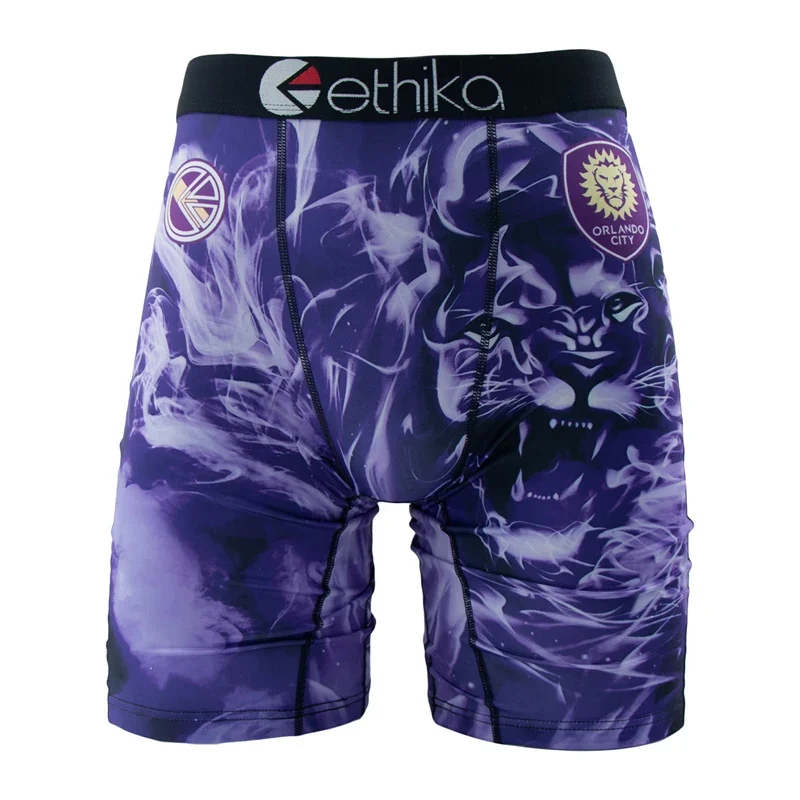 ETHIKA Fashion Sexy Print Men Underwear Boxer Cueca Panties Lingerie Underpants Boxershorts Trunks Men\'s Boxers Briefs plus size