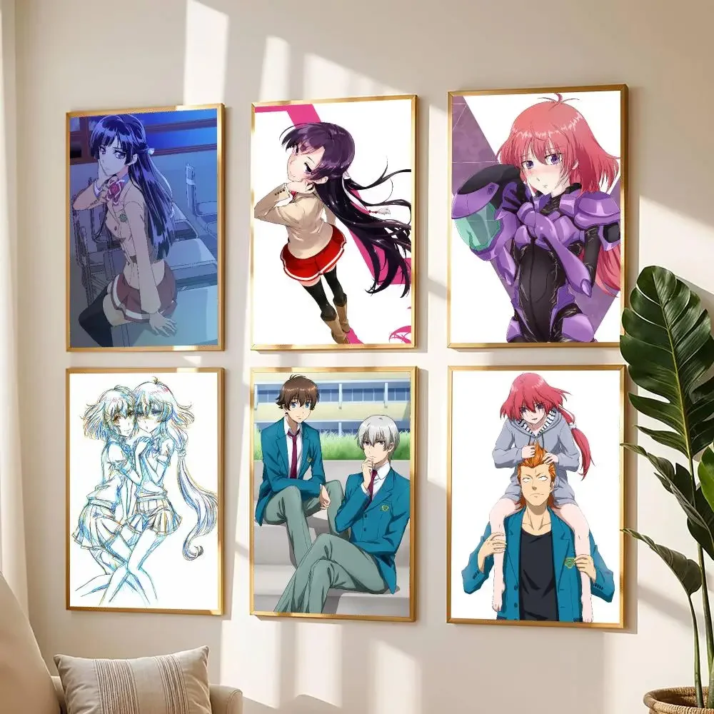 anime V-Valvrave the Liberator-R Painting Calligraphy Boho Botanical Decor for Living Room  Elegant Home Style