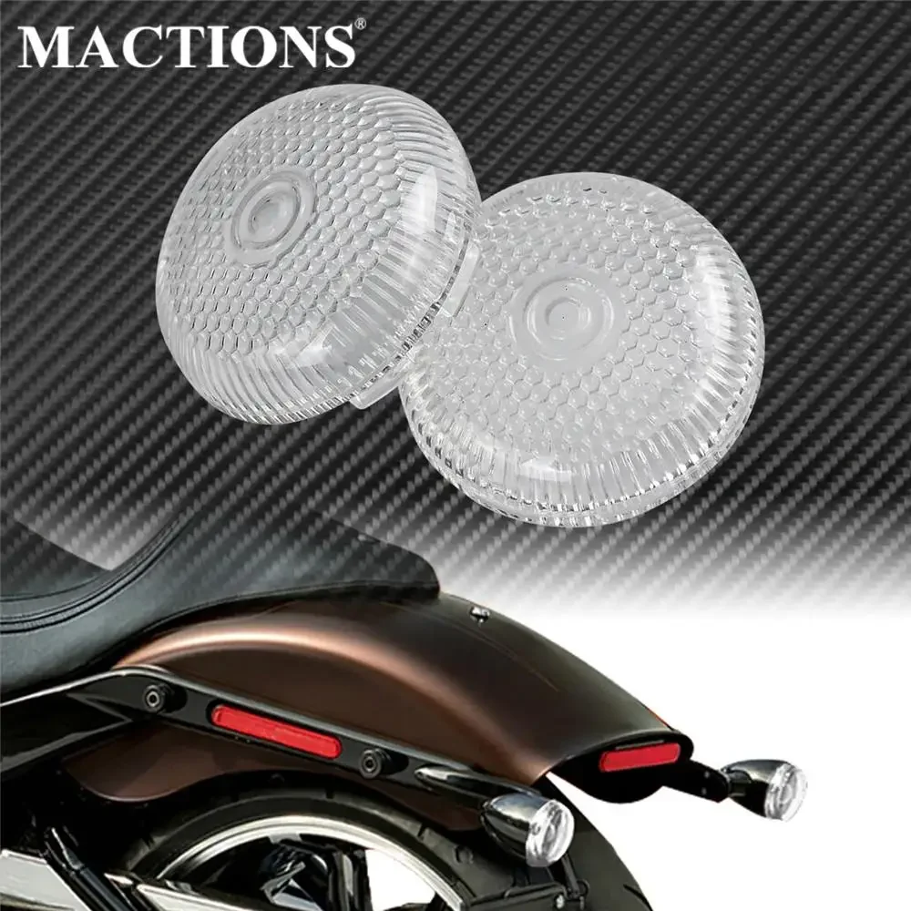 2PCS Motorcycle Turn Signal Light Lamp Lens Cover New For Harley Touring Dyna Softail Sportster XL 1200 883 Road Glide FLHR FLHX