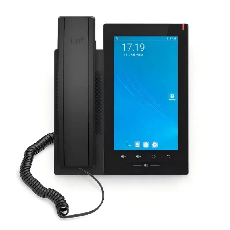 KEXINT FIP-7220, Advanced VoIP Phone with 7-Inch Color LCD Touch Screen, 20 SIP Accounts, Dual-Port Gigabit Ethernet, PoE