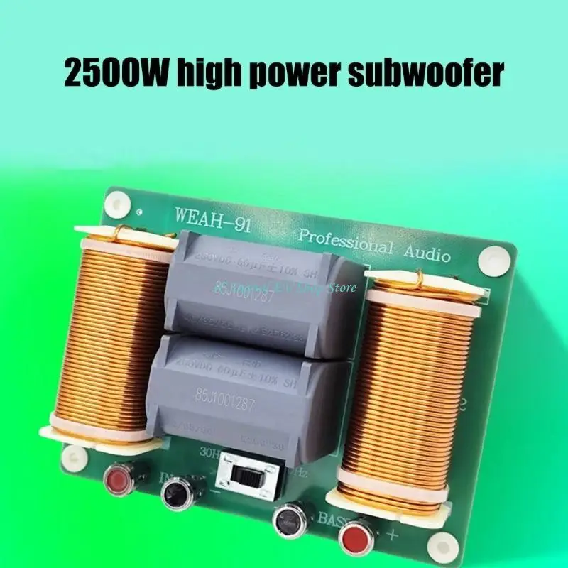 E74D 2500W Hochleistungs-Subwoofer-Frequenzteiler DIY-Sound-Enthusiasten der Hochleistungsmodelle WEAH-91A/WEAH-91 – Detail 4