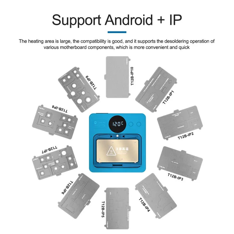 SUNSHINE SS-T12B Intelligent Heating Platform for IP 7G-14ProMax and Android Digital Display Fast Heating Repair Station