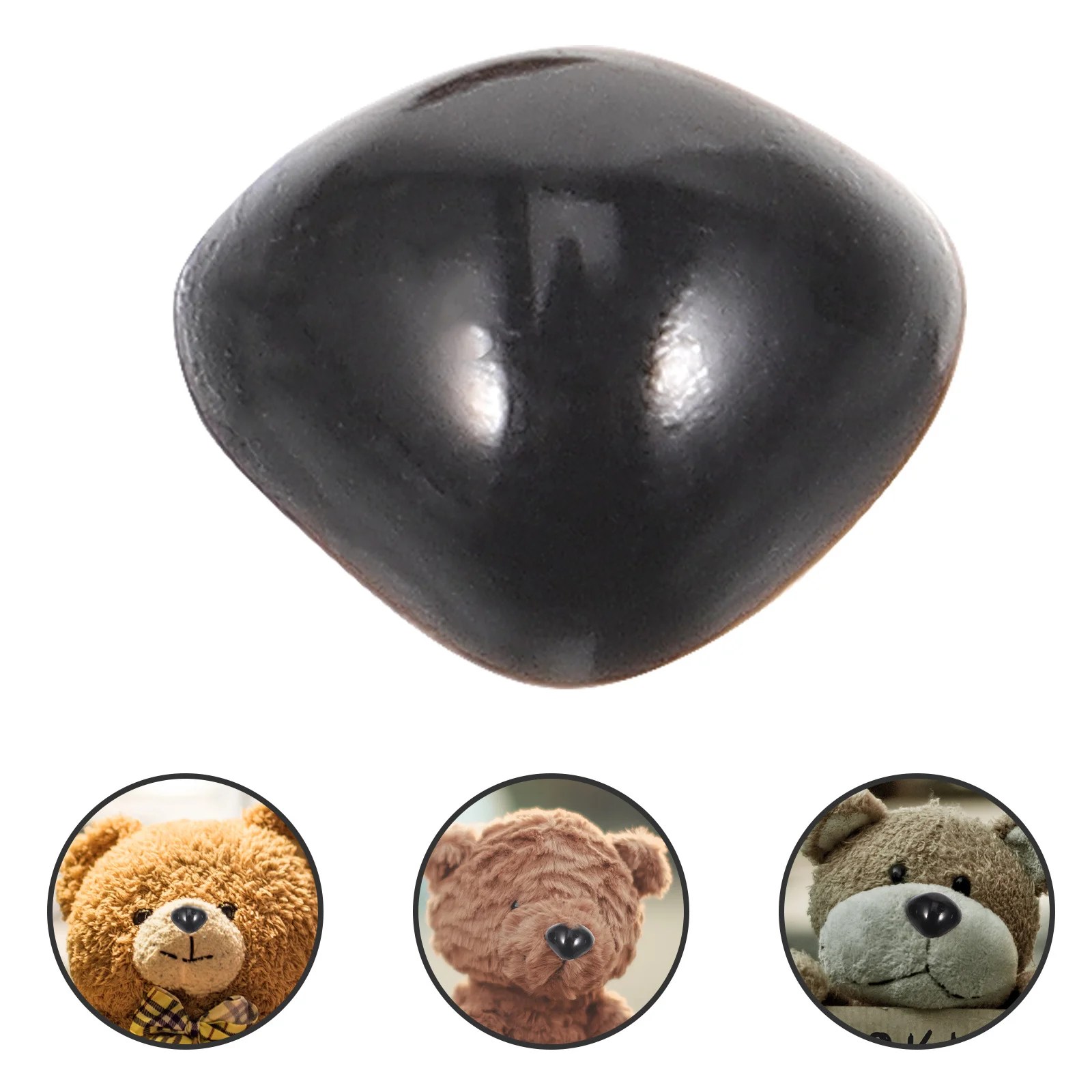 

1 Bag of Crochet Animal Accessories Plastic Safety Noses for DIY Craft Making Handmade Workshop Kids Parent-Child Activity Bulk