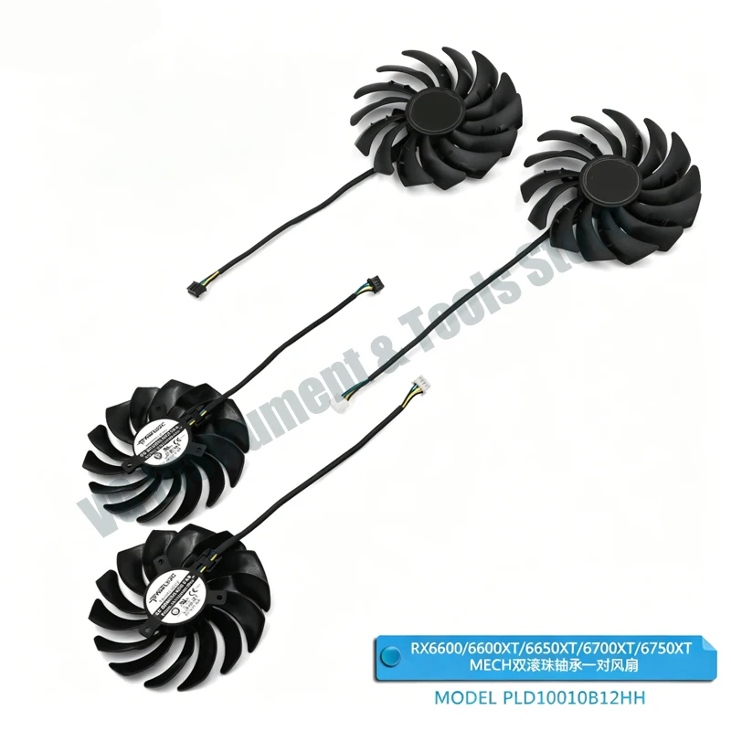 Geeignet für MSI RX6600 6600XT 6650XT 6700XT 6750XT MECH Grafikkarten-Kühlkörper Lüfter – Detail 4