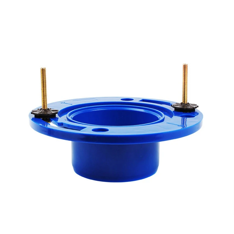 A82I-Toilet Flange With Wax Ring For Toilets Replacement Kit Includes Bolts PVC Toilet Flange Repair Kit , Fit Toilet Install