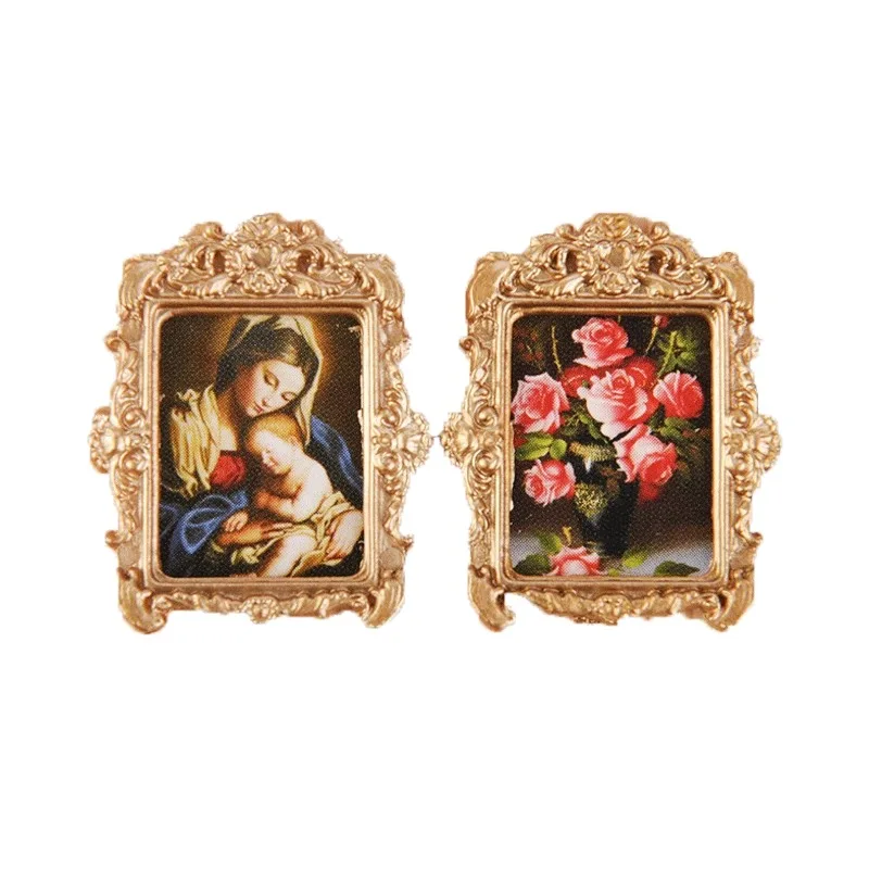 

Miniature Artistic Photo Frame Collectors Display Dollhouse Cross Section Wall Decor Realistic Model Diorama No Assembly